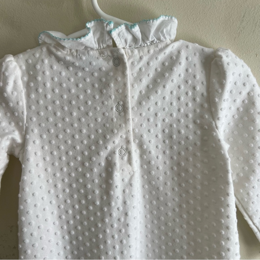 Janie & Jack 12/18 Swiss Dot Onesie - Picture 7 of 7
